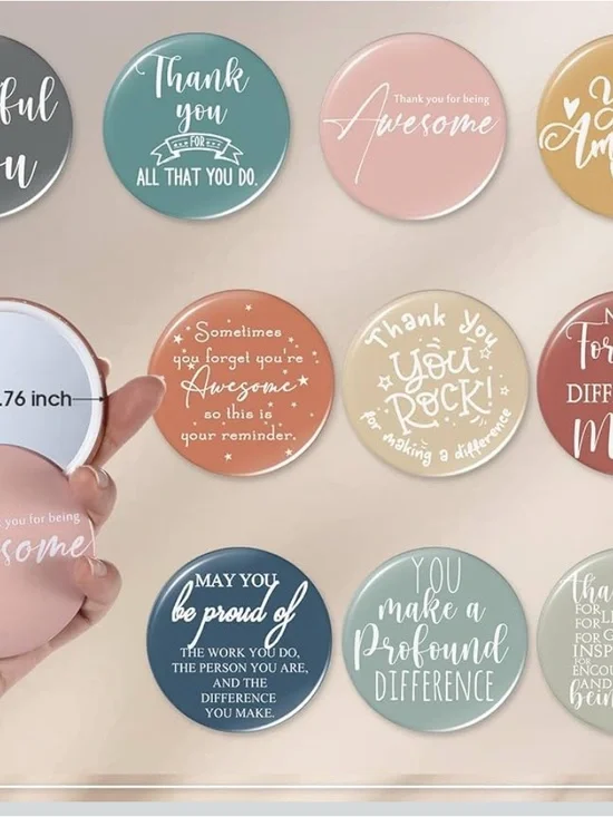 Motivational Zip Pouch with Mirror (pick your color) - Picture 3 of 3